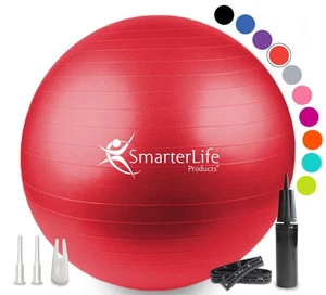 SmarterLife Exercise Ball, Yoga Ball for Fitness, Balance, Stability, or Preg... - Picture 1 of 7