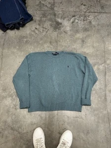 vintage polo ralph lauren strick pullover xl herren grün Boxy Fit - Bild 1 von 2