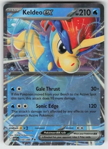 Keldeo ex doble raro SV: llamarada blanca 030/086 casi nueva - Imagen 1 de 2