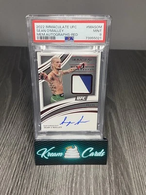 2022 Immaculate Sean O’Malley Ruby Patch Auto /25 PSA 9 - Image 1 of 3
