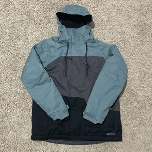 686 Jacke Herren Medium Stone Gray Geo Insulated Ski Hooded Colorblock M0W113 - Bild 1 von 10
