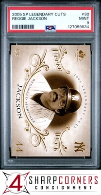 2005 SP LEGENDARY CUTS #30 REGGIE JACKSON HOF POP 1 PSA 9 - Image 1 of 3