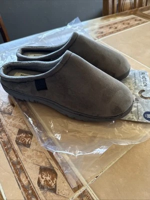 KENNETH COLE Reaction Memory Foam Comfort Slipper Indoor/Outdoor Medium GRAY NEW - Image 1 of 4