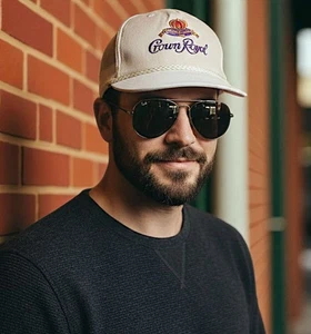 Vintage Embroidered Crown Royal Whisky Snapback Hat Cap - Picture 1 of 6