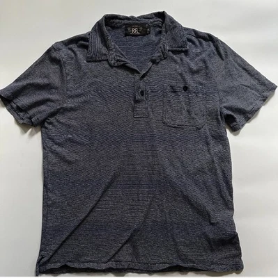 Polo RRL Hombre Rayas Doble RL Manga Corta - Talla Grande Foto 1 de 4