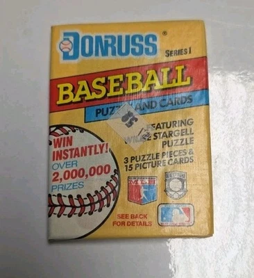  Factory Sealed 1991 Donruss Series 1 Baseball Wax Packs x 15 Cards Per Pack - Image 1 of 2