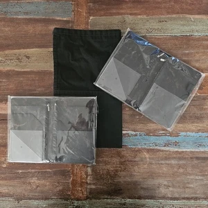 Server Books Zipper Pocket Organizer Set Of (2) Waitress Apron Double Sided NICE - Picture 1 of 24