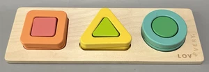 Lovevery Geo Formen Holzpuzzle The Realist Spielset 19-21 Mos Montessori Spielzeug - Bild 1 von 6