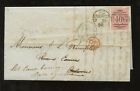 GB QV 1859 ENTIRE LETTER 4d SG66 LIVERPOOL to ORLEANS FRANCE REDIRECTED..10 PMKs
