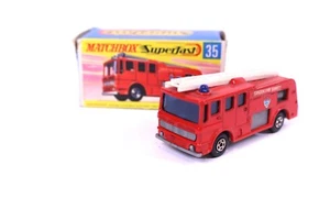 Matchbox Superfast Merry Weather Fire Engine 35 camión de bomberos modelo embalaje original - Imagen 1 de 6