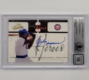 Andre Dawson signed 2005 Playoff Absolute Heroes #AH26 card /250 BGS BAS 10 auto - Picture 1 of 1