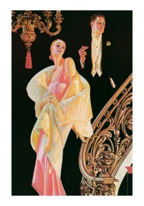LEYENDECKER ARROW COLLAR MAN TIRAGE D'UN DESSIN DE 1932 DE FORMAT A4 - Foto 1 di 1