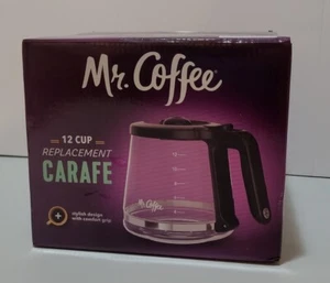 NEW SEALED OEM Mr. Coffee Replacement Carafe 12 Cup Fits Several Models Black - Picture 1 of 3