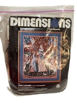 VTG DIMENSIONS NEEDLEPOINT KIT #2128 CLUNY L’ODORAT TIMOTHY GLENN 20 X 16 1980 - Image 1 of 4