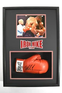 Mike Tyson Signed 19.5x28.5x6 Custom Framed Boxing Glove Shadowbox JSA COA - Picture 1 of 12