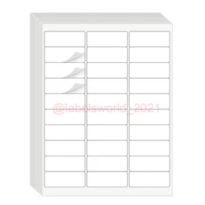 3000 - 60000 Etiquetas FBA 1 x 2 5/8 Direcciones Etiquetas de correo Pegatina 30 UP 1 x 2.625 - Imagen 1 de 5