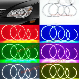RGB LED halo ring for Chrysler Sebring 07-10 Headlight DRL lamp blue tooth lamp - Bild 1 von 14