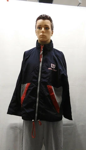 Wilson Elite Staff Tennis Vintage Rare Trainer Windbreaker Jacket Size Large Cover