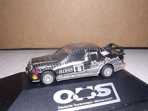 HERPA #3537 Mercedes 190E Evo II Ludwig Team #8 Racing Coupe "Black & Silv" H.O. - Picture 1 of 1