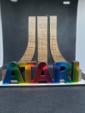 Atari sign display Video( Atari 2600,Atari ST,Atari 5200 ,7800, Jaguar) gameroom