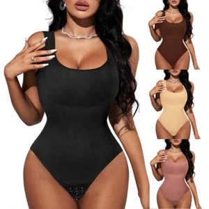 Body adelgazante para mujeres modelador de cuerpo completo sin costuras prendas moldeadoras firmes con control de abdomen - Imagen 1 de 23