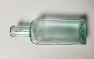 Antike Apothekerflasche Medizin Grün Aqua Farbe  - Bild 1 von 11