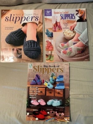 Knit a Dozen Plus Slippers (Polcyn), Big Book of Slippers, & 10 Comfy Pairs - Image 1 of 4