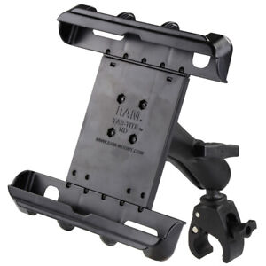 RAM Medium Tough-Claw Clamp Mount with Tab Tight Holder for Large Tablet