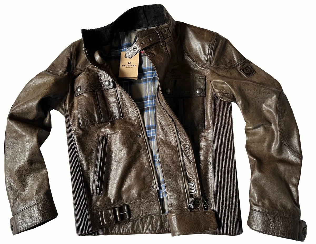 BELSTAFF Gangstar 2.0 レザージャケット Belstaff Gangster 2.0 Jacket Man, dark amarone | Gotlands Fashion