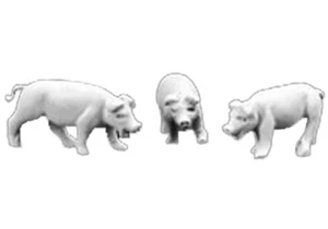 ANDREA MINIATURES SG-A23 - LITTLE PIGS - 54mm METAL KIT - Picture 1 of 2