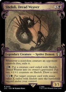 Shelob, Dread Weaver - NM Showcase Scroll - MTG Commander Lord of the Rings LOTR - Picture 1 of 1