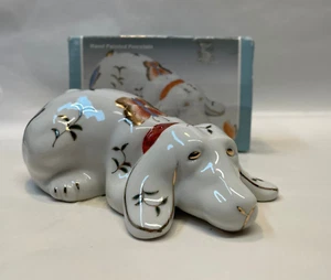 1987 Action Industries Vintage Monarch Porcelain Multicolor Dog Japan - Picture 1 of 15