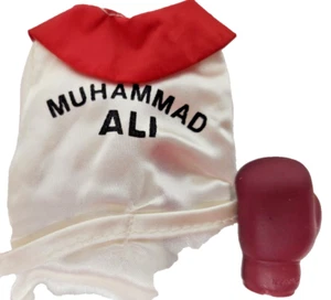 Vintage 70er Mohammed Ali Mego Cassius Clay 1976 Satin Robe Boxhandschuh No Doll - Bild 1 von 12