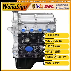 Long block Engine Assembly For 2005-18 GM Chevrolet SAIL 1.2L LMU L4 LOVA SPARK - Picture 1 of 5