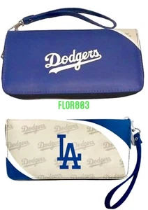 Los Angeles Dodgers MLB Curve Zip Organizer Ladies Wallet - Picture 1 of 5