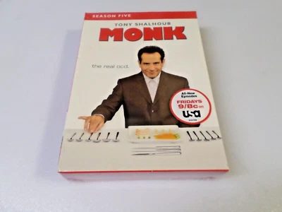 MONK - SEASON FIVE - (DVD, 2007) - TONY SHALHOUB - NEW - Image 1 of 3
