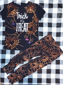 Celebrate Halloween Childs 2 Piece Halloween Outfit Size XS 4/5 Leggings & Tee - Picture 1 of 6