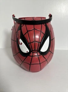 Retro Original Spider-Man Folding Happy Halloween Candy Pail Bucket Marvel 2004 - Picture 1 of 5