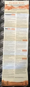Póster/hoja de Star Wars CCG Cloud City Cardlist - Imagen 1 de 2
