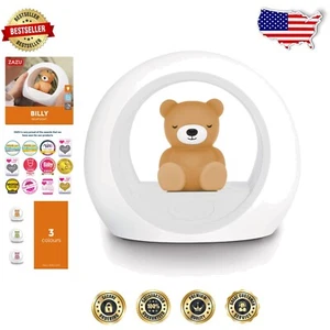 Kids Night Light with Scream Sensor - Billy The Bear Design for a Cozy Nursery - Picture 1 of 11