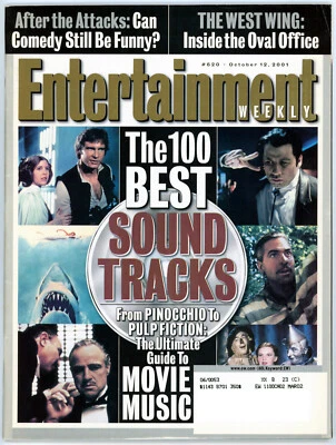 ENTERTAINMENT WEEKLY MAGAZINE OCTOBER 12, 2001 THE 100 BEST SOUNDTRACKS VINTAGE - Image 1 of 4