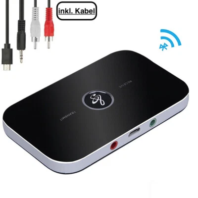 AMPRIME Bluetooth 5.0 Transmitter Empfänger Sender 2in1 Aux Audio Adapter TV Kopfhörer