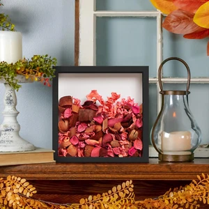 8X8 Shadow Box Frame with Soft Linen Back - Push Pins Included, Memory Box Di... - Picture 1 of 1