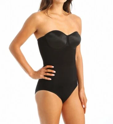 Body Wrap BLACK Strapless Bodysuit, US Small - Image 1 of 4