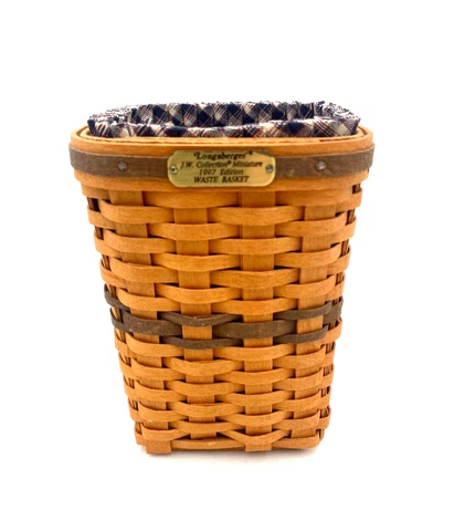 Longaberger JW Collection Miniature 1997 Edition Waste Basket Cover