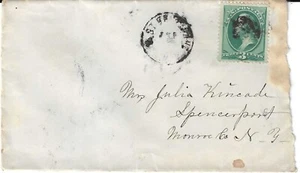U.S. - Scotts # 207 on cover mailed to Spencerport, NY - Picture 1 of 1
