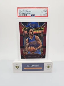 2023-24 Panini Select Dereck Lively II - RC ENTRESUELO GRANATE PRIZM/175 - PSA 10 - Imagen 1 de 2
