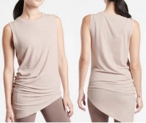 Camiseta sin mangas Athleta Cloudlight Restore Yoga rosa larga elástica rosa aterciopelado talla S - Imagen 1 de 6