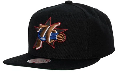 Mitchell & Ness Negro NBA Philadelphia 76ers Team Ground 2.0 HWC Snapback - OSFA Foto 1 de 3