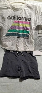 unisex summer set, shorts and tshirt, size 5t, grayson mini - Picture 1 of 1
